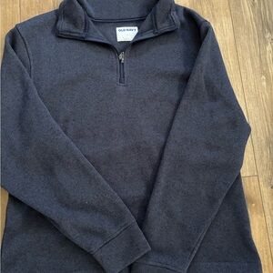 Old Navy Men's Dark Blue Zip-Up Sweater